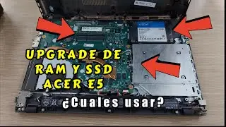 Como Desarmar Laptop ACER E5😎Para Aumentar Memoria Ram y Cambiar Disco Duro por SSD