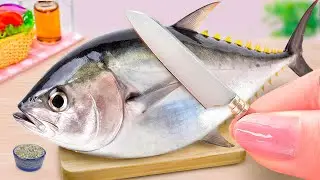 Delicious Miniature Tuna Subway Sandwich Recipe Idea 🐟 Easy Fast Food Cooking Video by Mini Yummy