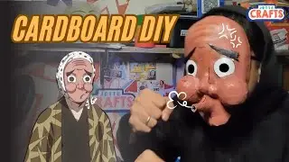 Haganezuka's Mask DIY using Cardboard | how to make haganezuka' Mask