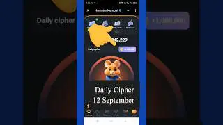 12 September Hamster Kombat Daily Cipher Today cifra diaria hamster kombat hamster daily capture
