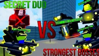 secret duo vs strongest bosses - super box siege defense roblox sbsd roblox