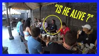 Nick falls asleep while eating