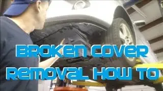 Mazda3 Broken Splash Shield Undercover Removal