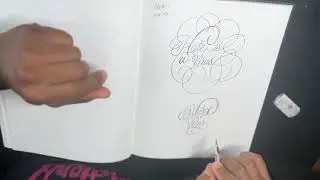 “Transform Your Lettering with Flourishes | Hate is a Virus Sketch”