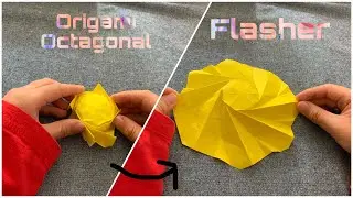 Origami Octagonal Flasher - Action Model! (Shoutout to Fishy Finn)