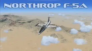 Landing the Northrop F-5A at Edwards AFB in FSX