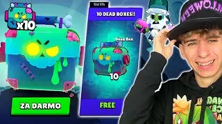 ODBIERZ 10 DARMOWYCH DEAD BOXÓW ZA DARMO! + NOWY UKRYTY ZADYMIARZ w BRAWL STARS...🧟