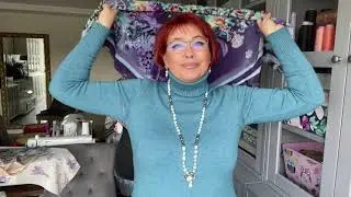Павловопосадские платки из натурального шелка «Винтаж »15 . Проект « Палитра» 15  Olga Kirchgessner