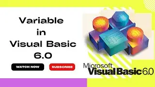 variables in Visual Basic 6.0 ||visual Basic Tutorial||Video -8