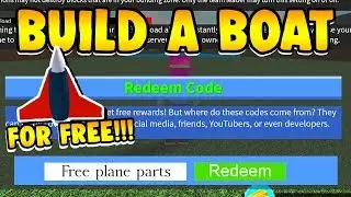 Build a Boat FREE PLANE PARTS CODE!!! (2 New Codes)