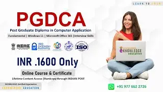 #pgdca #dca #online #education  Complete PGDCA Course with Certificate Only Rs.1600/- #udemy #free