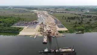 Строительство трассы М-12 [4 этап] мост через Оку - -21.08.2021- -