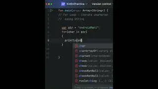 Convert String to Character Array in Kotlin | 