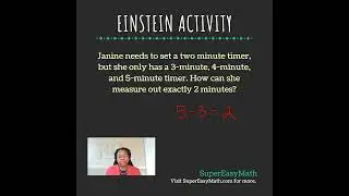 How can Janine measure out 2 minutes?