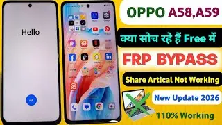 OPPO A58 WITHOUT PC FRP BYPASS||oppo cph2577 frp bypass|oppo A58 google account remove 110% working 