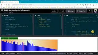 Bubble Sort visualization using javascript