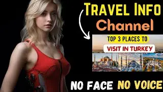 Create Faceless Travel Youtube channel | How to create Top 5 videos channel | No voice No Face
