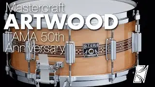 TAMA 50th Anniversary Limited Mastercraft Artwood Reissue Snare Drum (AW-455, AW-456)