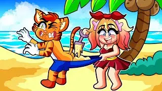 ¡MINECRAFT PERO NOS VAMOS DE VACACIONES EN FAMILIA! 🤣🏖  | SRGATOXFLOR VAN A LA PLAYA MINECRAFT BROMA