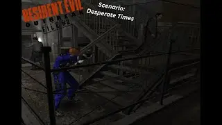 TRYING TO ESCAPE RPD - Resident Evil Outbreak FIle #2 (Scenario: Desperate Times)