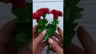 Как быстро сделать цветы из бумаги на 8 марта #Shorts
