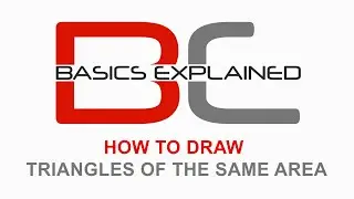 How to || Draw Triangles of the Same Area || Triangles of the Same area