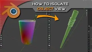 How to Isolate object  to a local view Blender tutorial