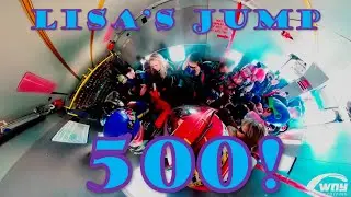 Lisa M.'s 500th Jump. 12 Way Sky Dive. Sky Dive WNY