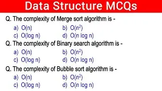 Data Structure and Algorithms MCQ | Part- 3