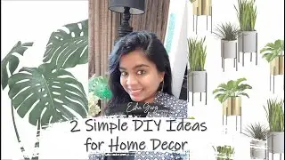2 Simple DIY Ideas for Home Decor | Monstera Leaf & Planter | DDbE