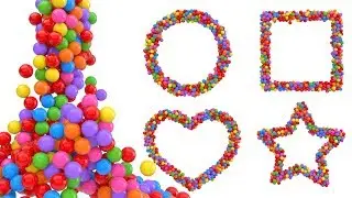 Learn Shapes with Color Balls - Colors & Shapes Collection for Children