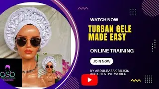 how to make a Turban gele, easy method. #turbantutorial