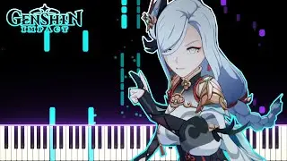 Beisht Avenger of the Vortex (Shenhe) Cutscene - Genshin Impact OST | [Piano Cover] (Synthesia)「ピアノ」
