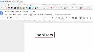 Personal Dictionary in Google Docs