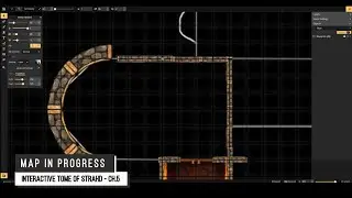 Map in Progress (Timelapse) - Interactive Tome of Strahd: Chapter 5