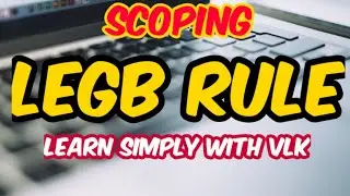 LEGB Rule & Types of Scope | Chapter 3 Scoping | 3.3 & 3.4 | XII STD CS