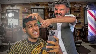 جاوبت على اسئلتكم المحرجة و انا كنحسن شعري ! (NEW HAIRCUT 💇‍♂️ )
