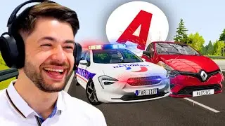 COURSE POURSUITE vs VOITURE JEUNE PERMIS sur BeamNG