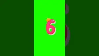 Countdown number from 10-1 funny 3d effect text with sound#11 #shorts #short #animation #greenscreen