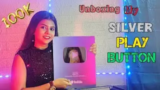 Unboxing My Silver Play Button😍🥳 | @ankitas_art_hack | #silverplaybutton #creators #youtube