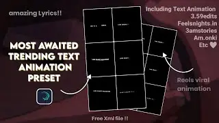 Most trending Text animation with preset file | Alight Motion Text Animation Presets download