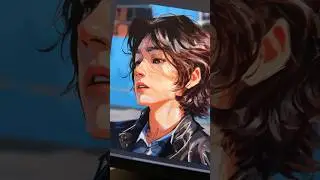 MAN Portrait Painting Process! 