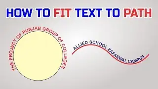 How to Fit Text To Path In CorelDRAW 2018