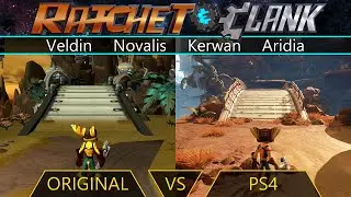 Ratchet & Clank - Original vs PS4 - Veldin | Novalis | Kerwan | Aridia