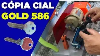 CÓPIA (Cial Gold 586) na MÁQUINA COPIADORA de CHAVES IMPORTADA da CHINA