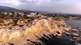 Sea Caves in Peyia. Cyprus January 2022