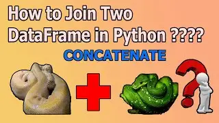 How to Join Two DataFrames in Python |  Concatenate in Python | Python Tutorials