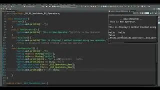 _19/10/24_new and instanceof Operators in Java: A Comprehensive Guide