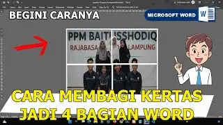 cara membagi kertas menjadi 4 bagian di word