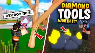 NEW* Diamond Tools WORTH IT!? in Roblox Islands (Skyblock)